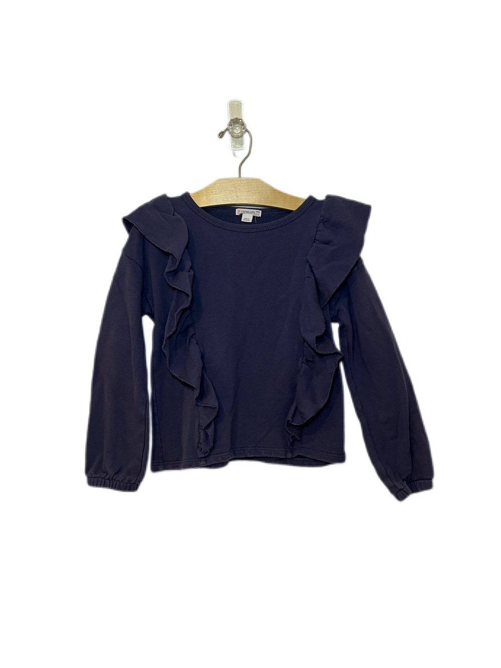 Crewcuts Girls 6-7 Ruffle Long Sleeve Sweatshirt